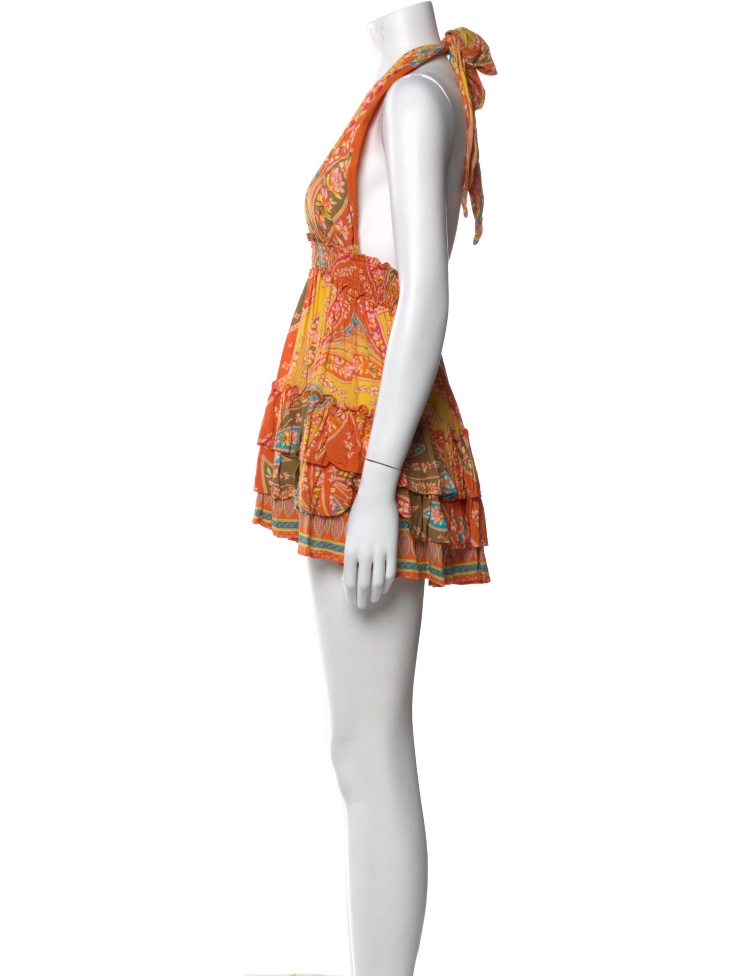 Agua Bendita Printed Mini Dress