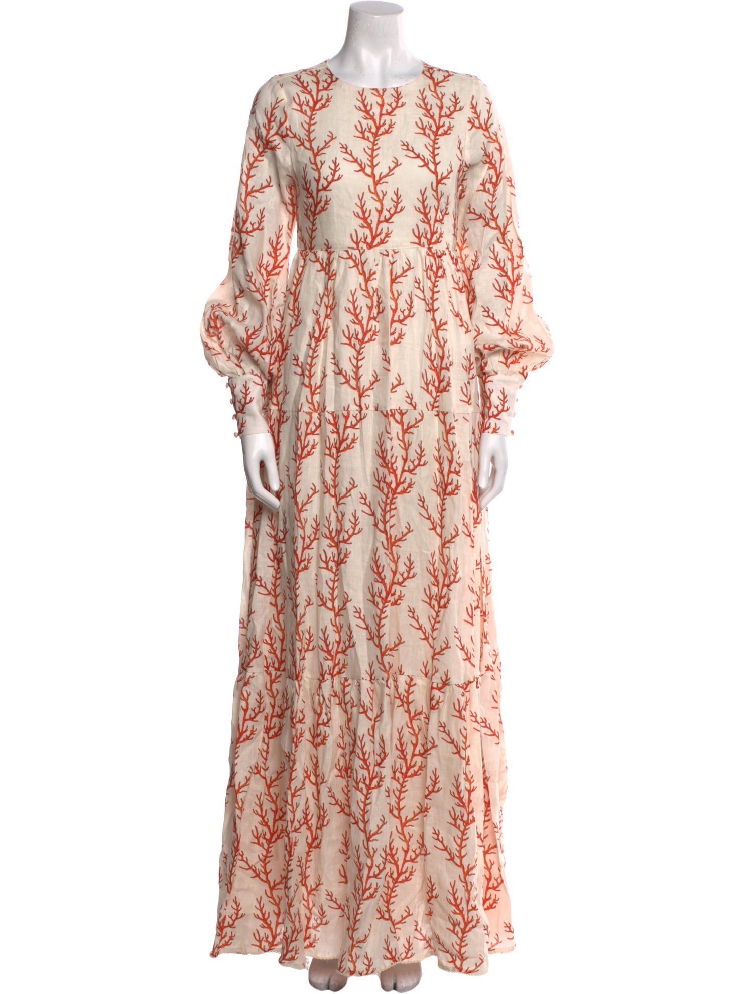 Agua Bendita Linen Long Dress w/ Tags