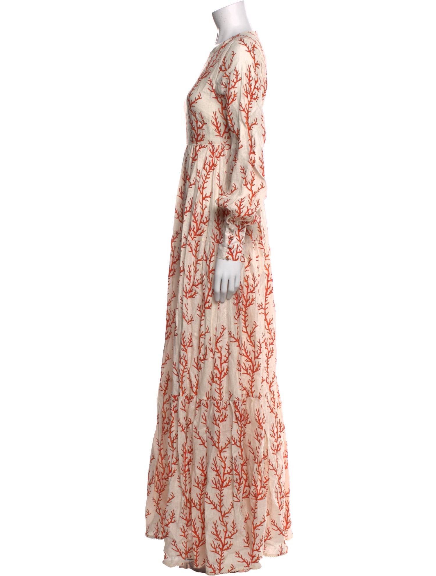 Agua Bendita Linen Long Dress w/ Tags