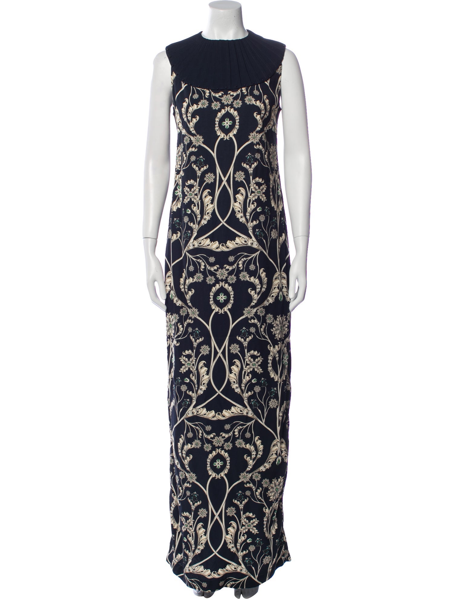 Agua Bendita Printed Long Dress