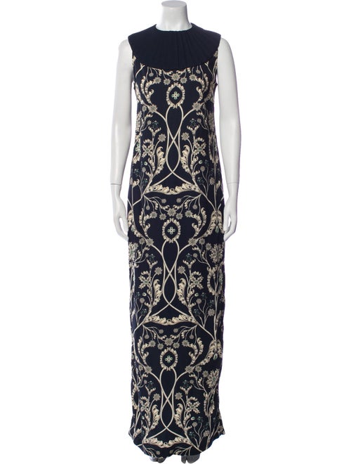 Agua Bendita Printed Long Dress