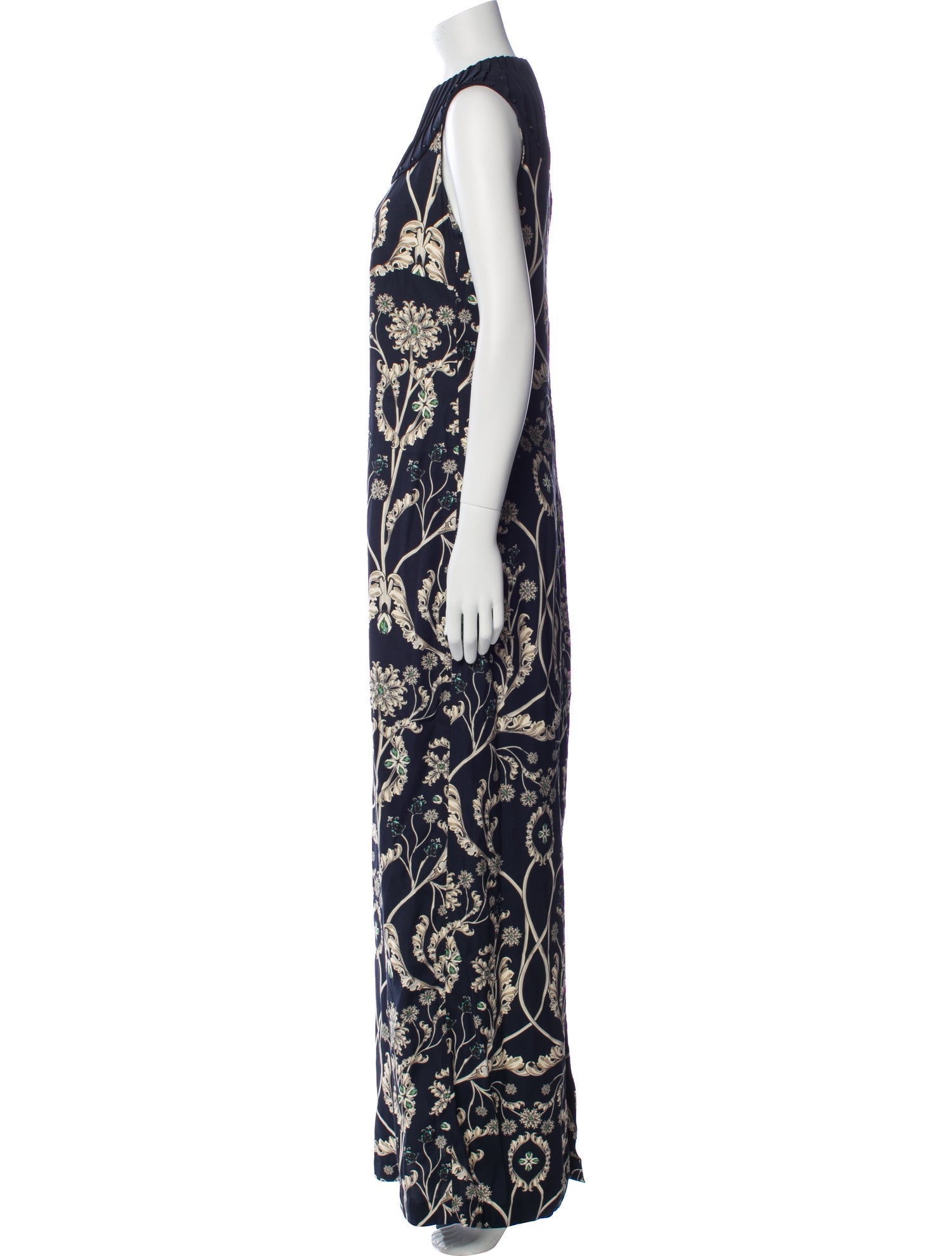 Agua Bendita Printed Long Dress