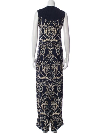 Agua Bendita Printed Long Dress