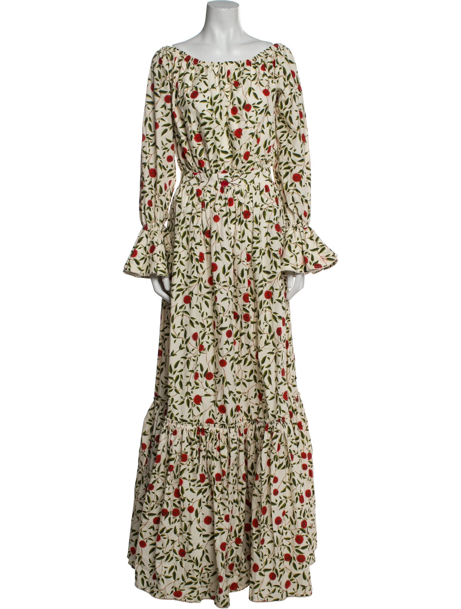 Agua Bendita Floral Print Long Dress