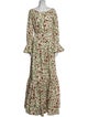 Agua Bendita Floral Print Long Dress