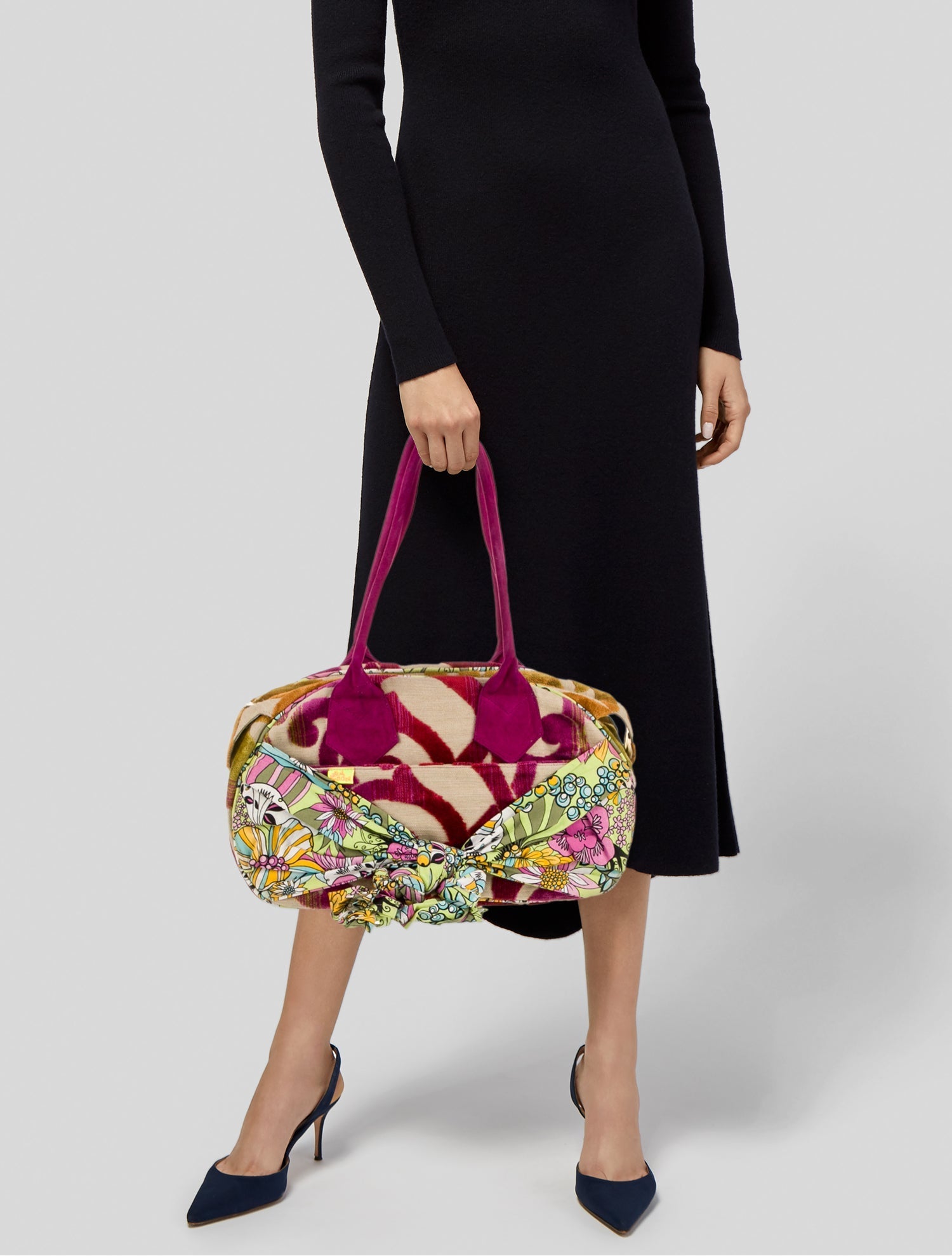 Agua Bendita Jacquard Shoulder Bag