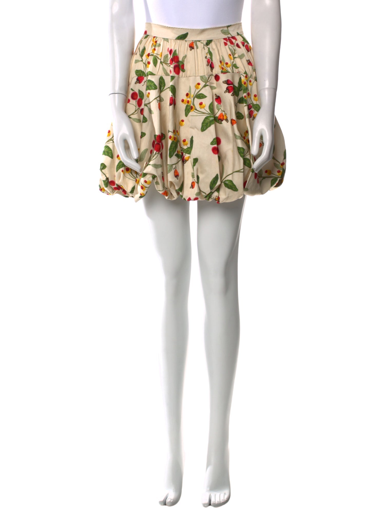 Agua Bendita Floral Print Mini Skirt