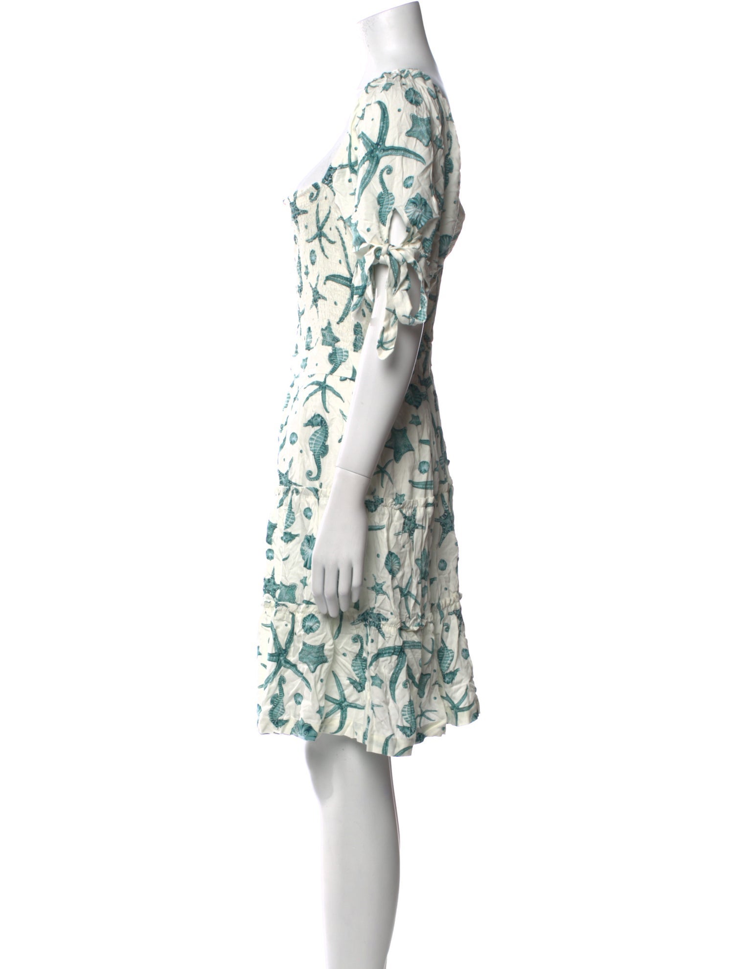 Agua Bendita Floral Print Mini Dress