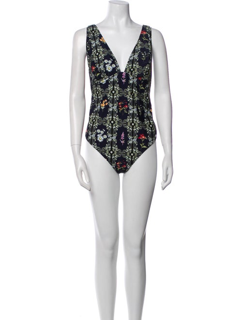 Agua Bendita Floral Print One-Piece