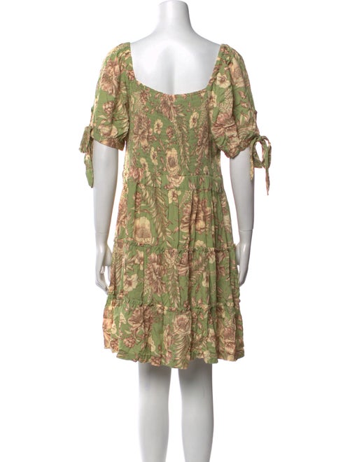 Agua Bendita Floral Print Mini Dress