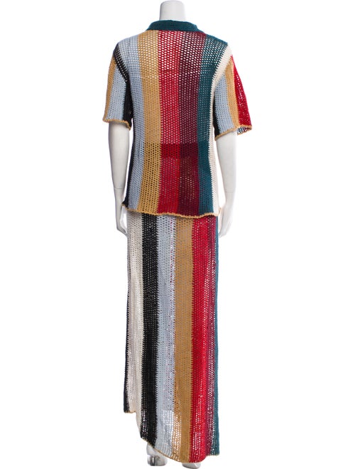 Agua Bendita Striped Skirt Set