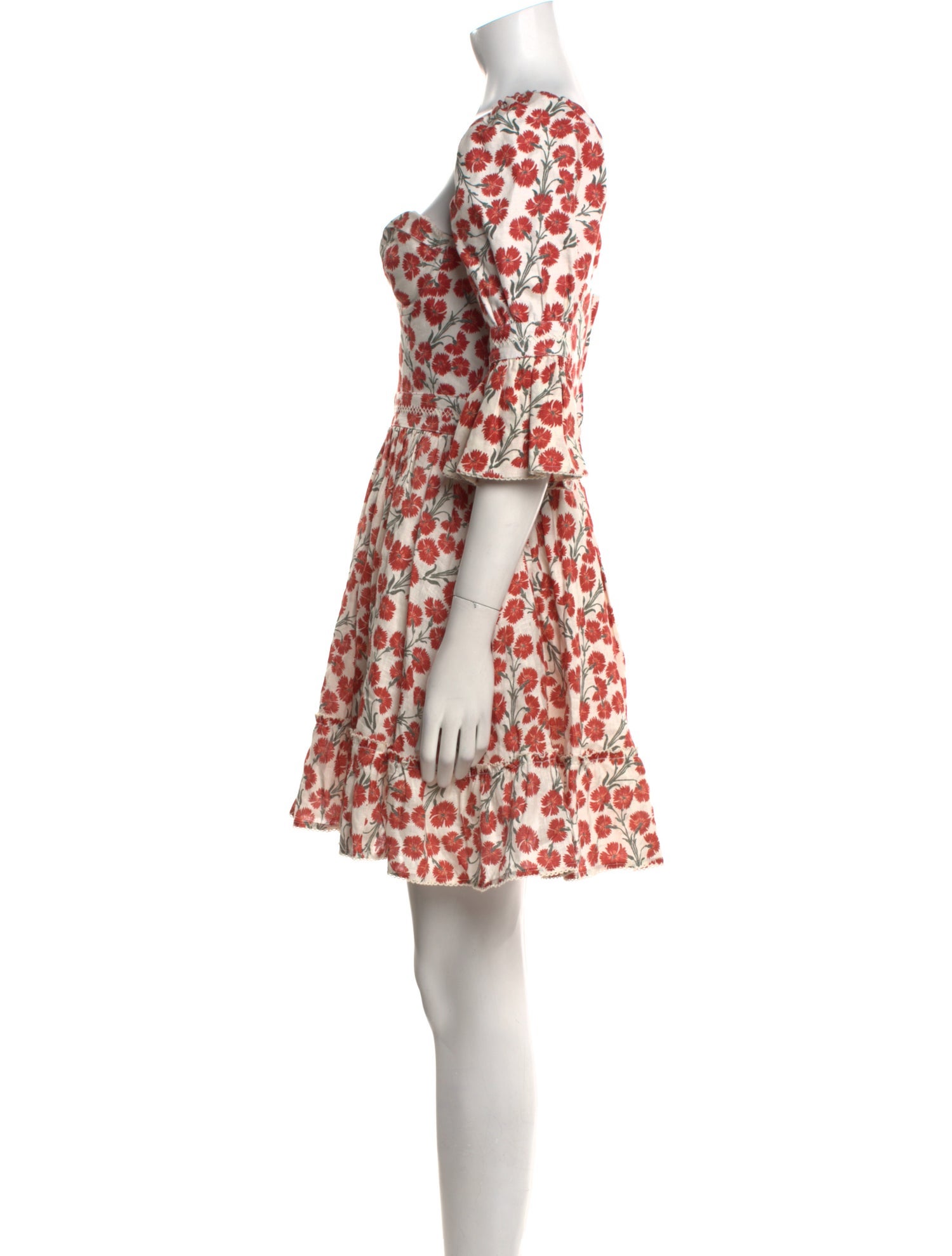 Agua Bendita Floral Print Mini Dress w/ Tags