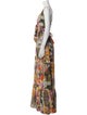 Agua Bendita Floral Print Long Dress
