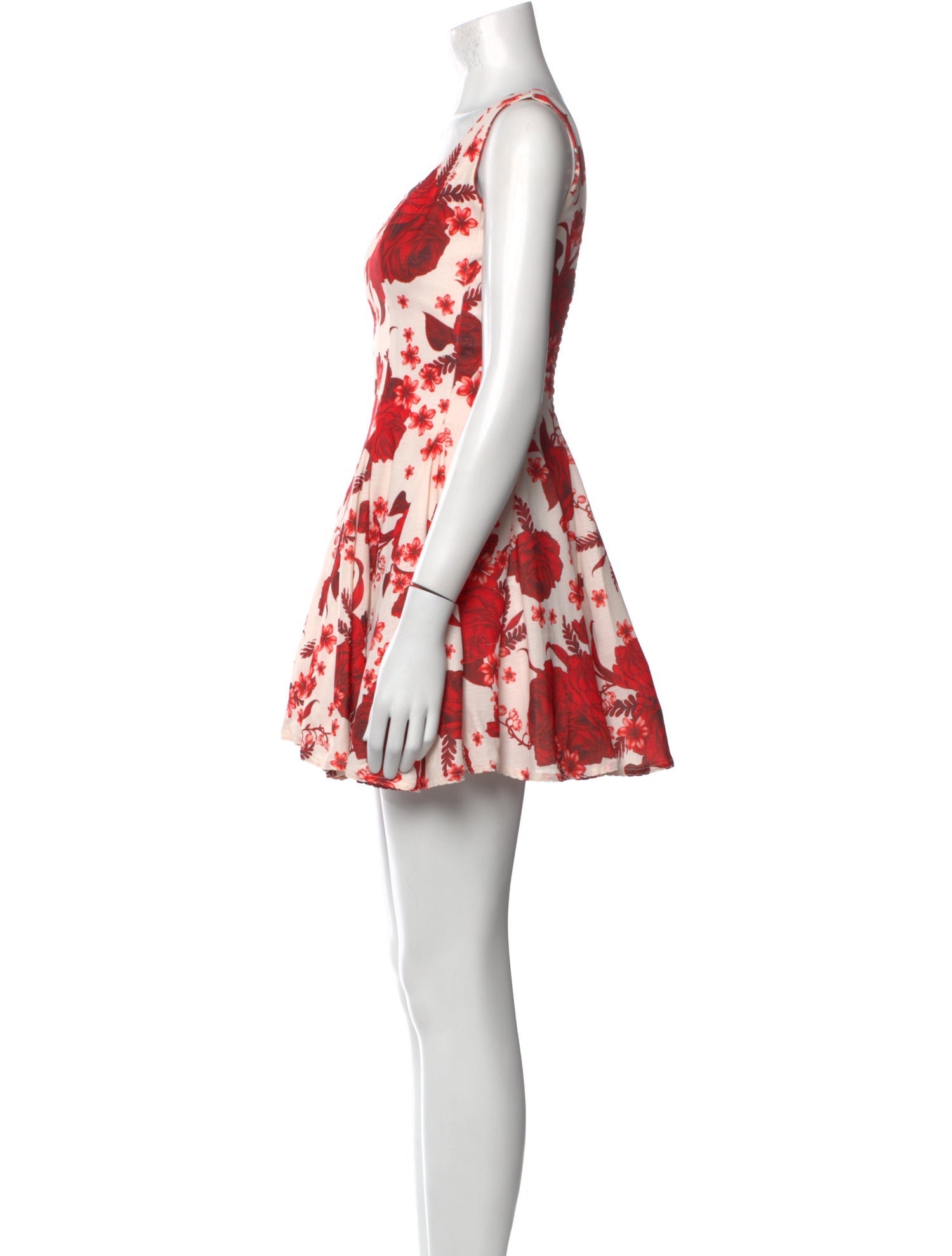 Agua Bendita Floral Print Mini Dress