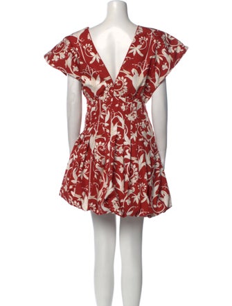 Agua Bendita Printed Mini Dress