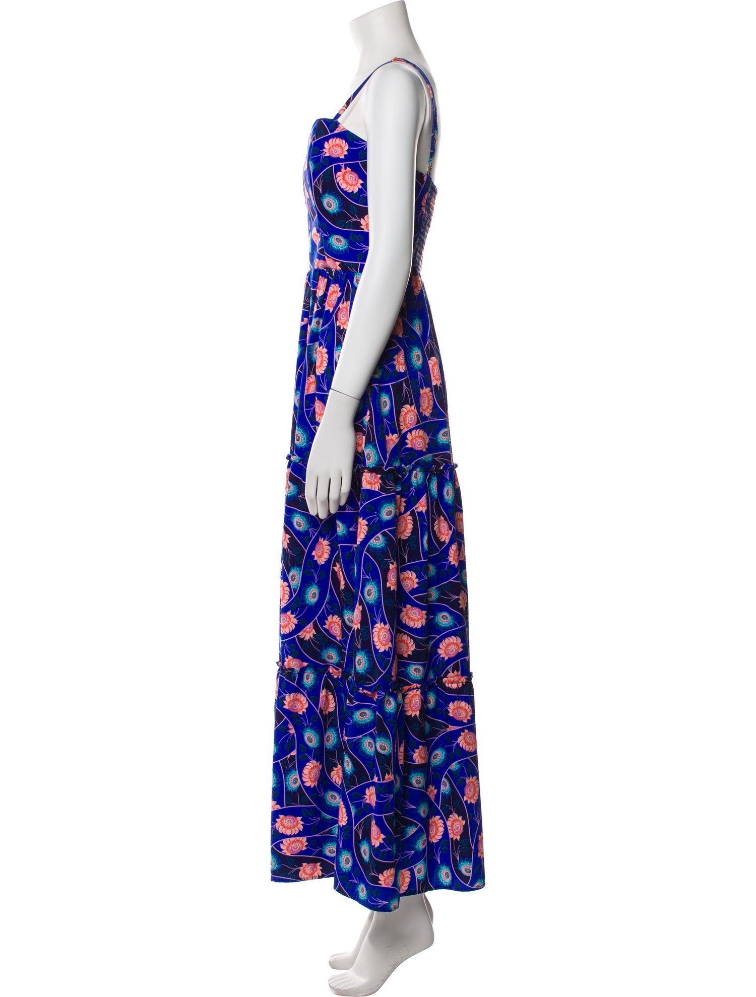Agua Bendita Floral Print Long Dress