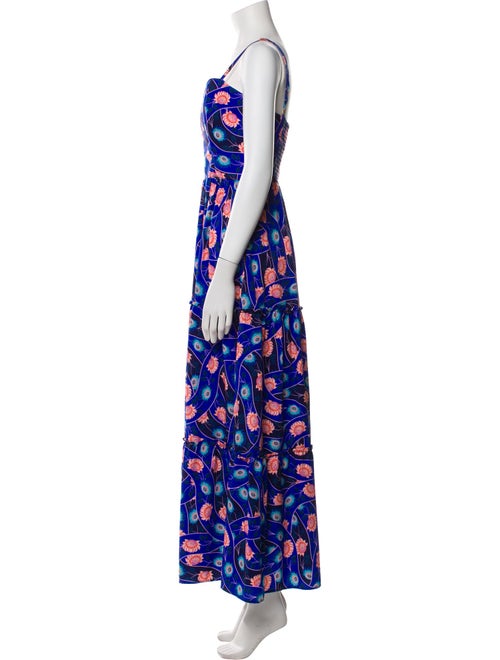 Agua Bendita Floral Print Long Dress