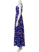 Agua Bendita Floral Print Long Dress