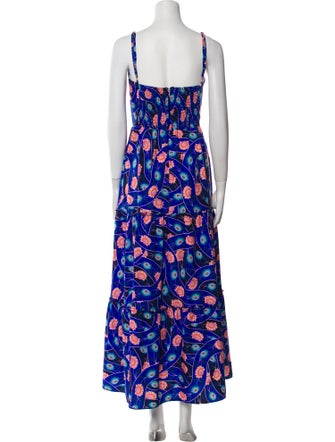 Agua Bendita Floral Print Long Dress