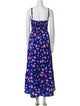 Agua Bendita Floral Print Long Dress