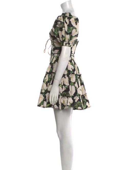 Agua Bendita Floral Print Mini Dress