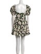 Agua Bendita Floral Print Mini Dress