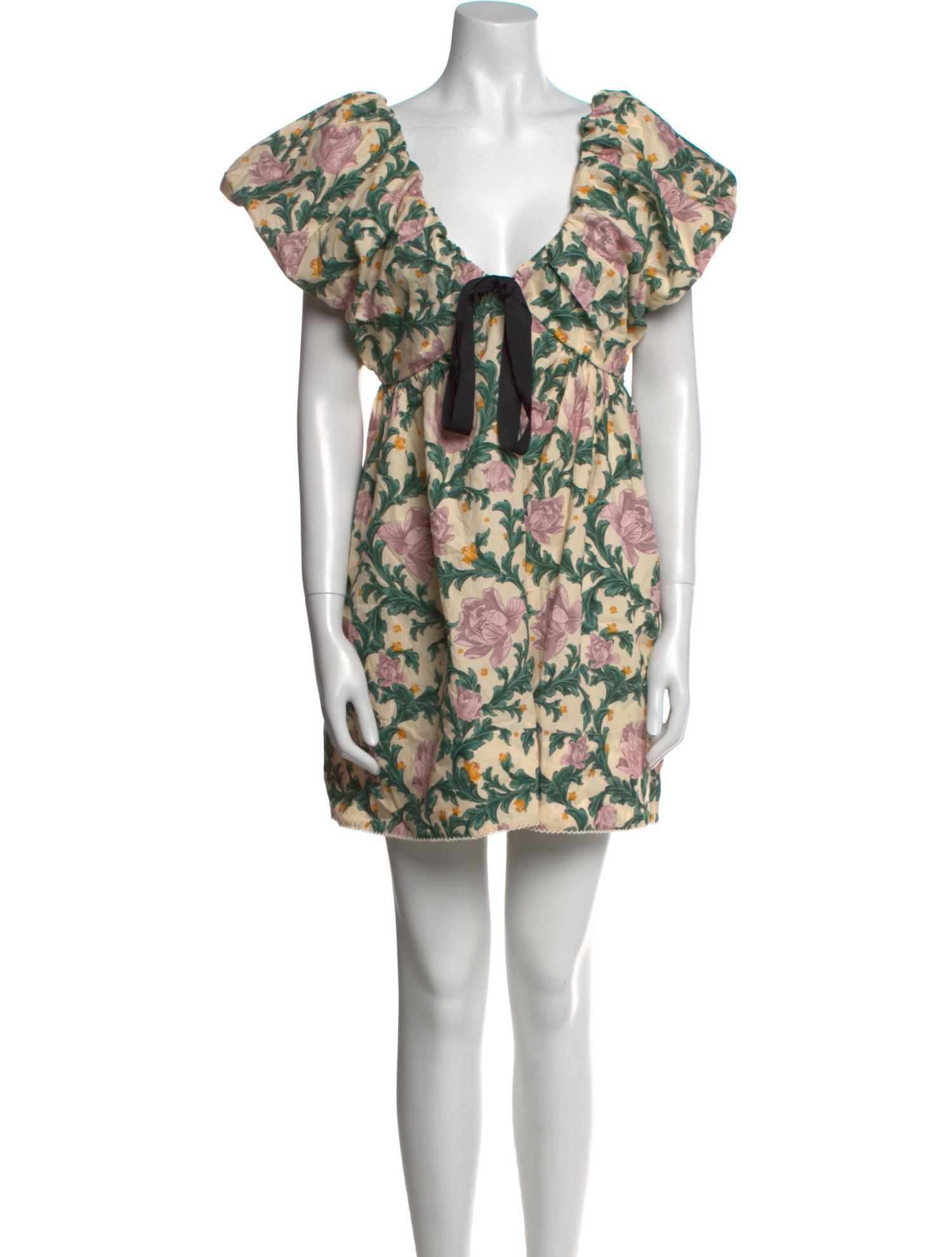 Agua Bendita Printed Mini Dress