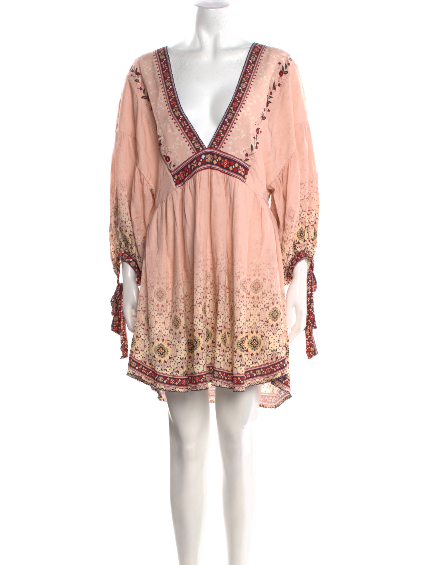 Agua Bendita Printed Mini Dress