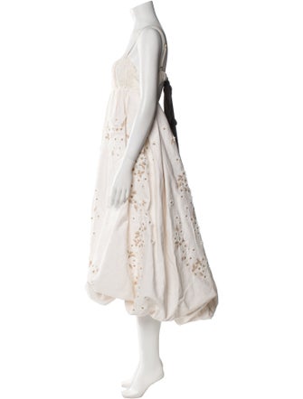 Agua Bendita Linen Long Dress