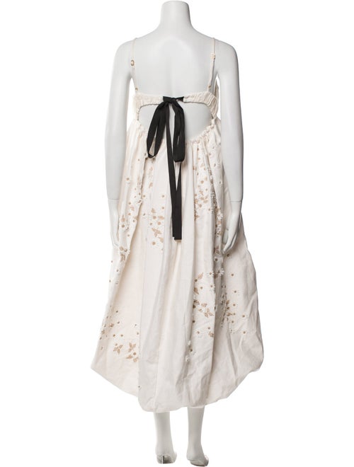 Agua Bendita Linen Long Dress