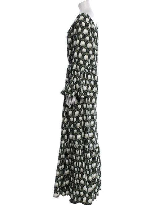 Agua Bendita Floral Print Long Dress