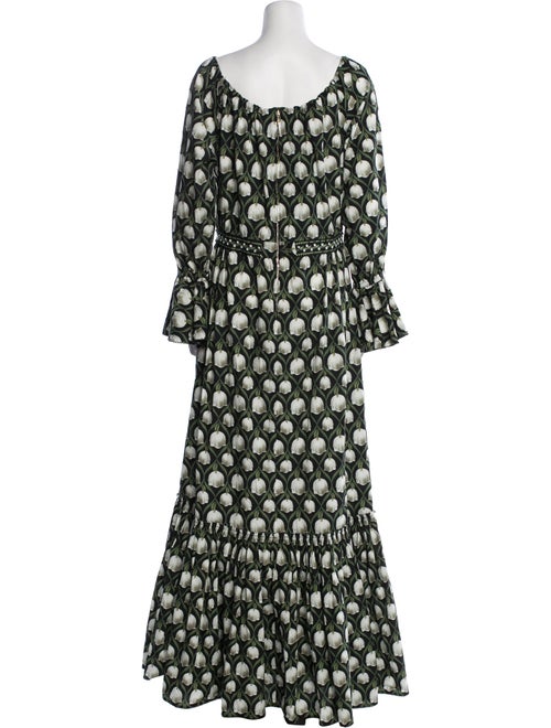 Agua Bendita Floral Print Long Dress