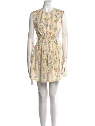 Agua Bendita Floral Print Mini Dress