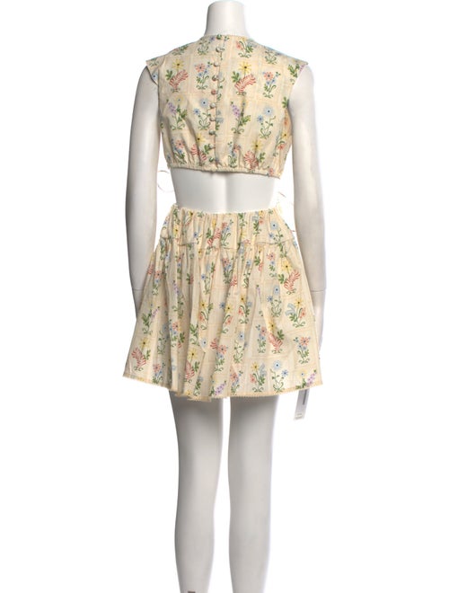 Agua Bendita Floral Print Mini Dress