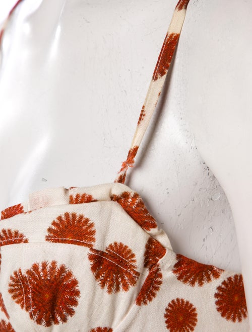 Agua Bendita Linen Midi Length Dress