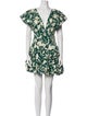 Agua Bendita Floral Print Mini Dress