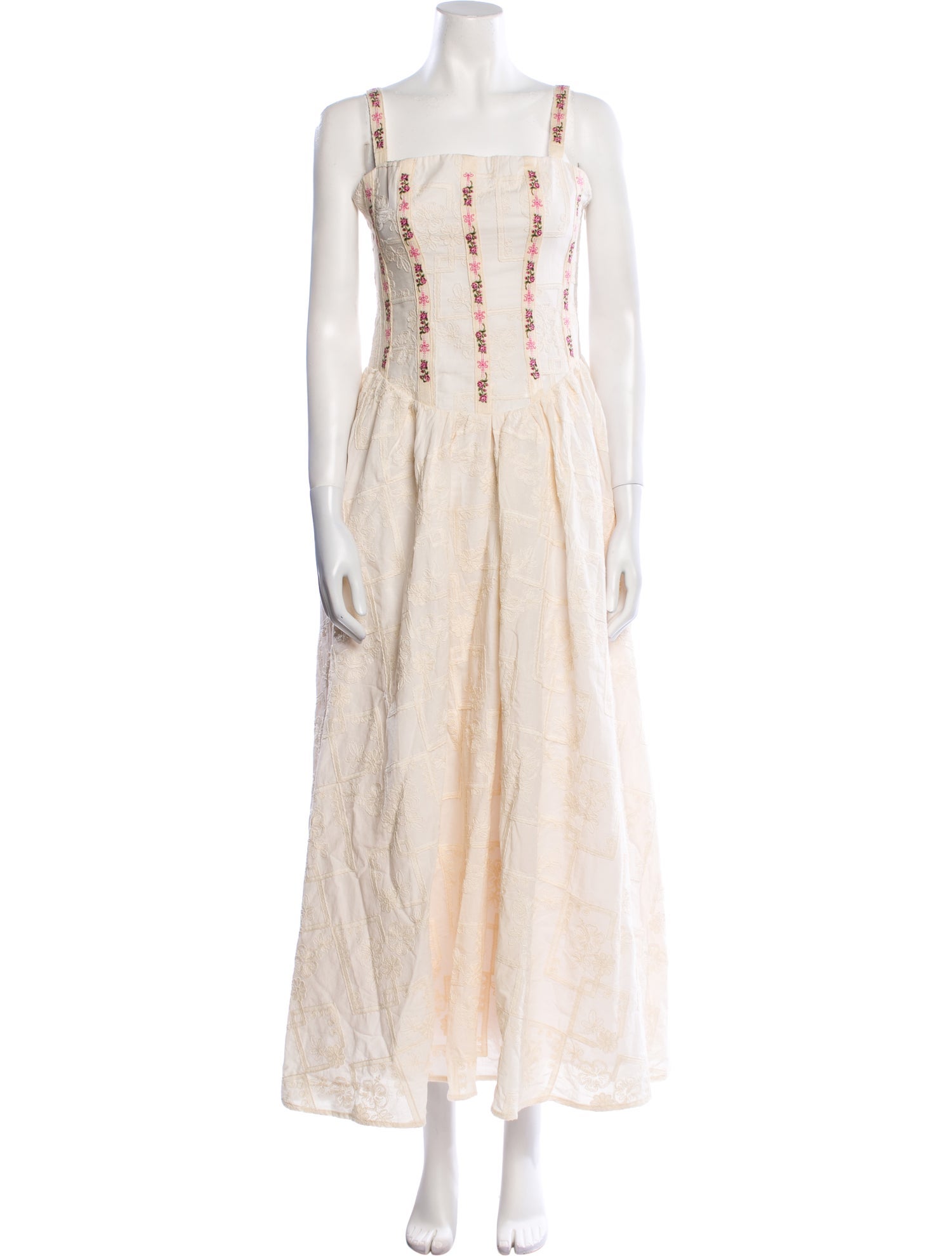 Agua Bendita Printed Long Dress w/ Tags