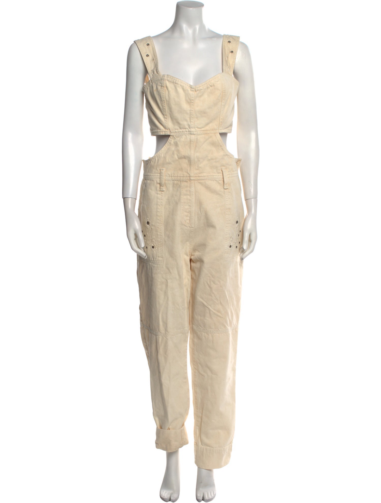 Agua Bendita Square Neckline Jumpsuit