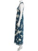 Agua Bendita Floral Print Long Dress