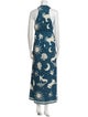 Agua Bendita Floral Print Long Dress