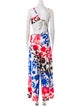 Agua Bendita Printed Asymmetrical Jumpsuit