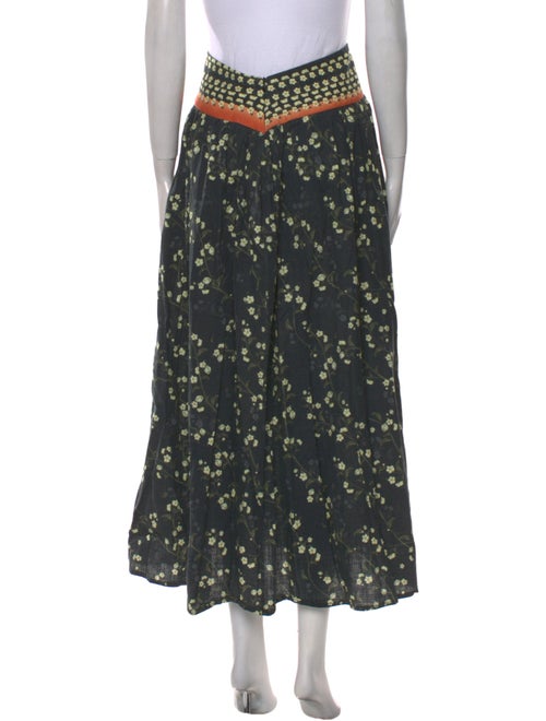 Agua Bendita Printed Midi Length Skirt