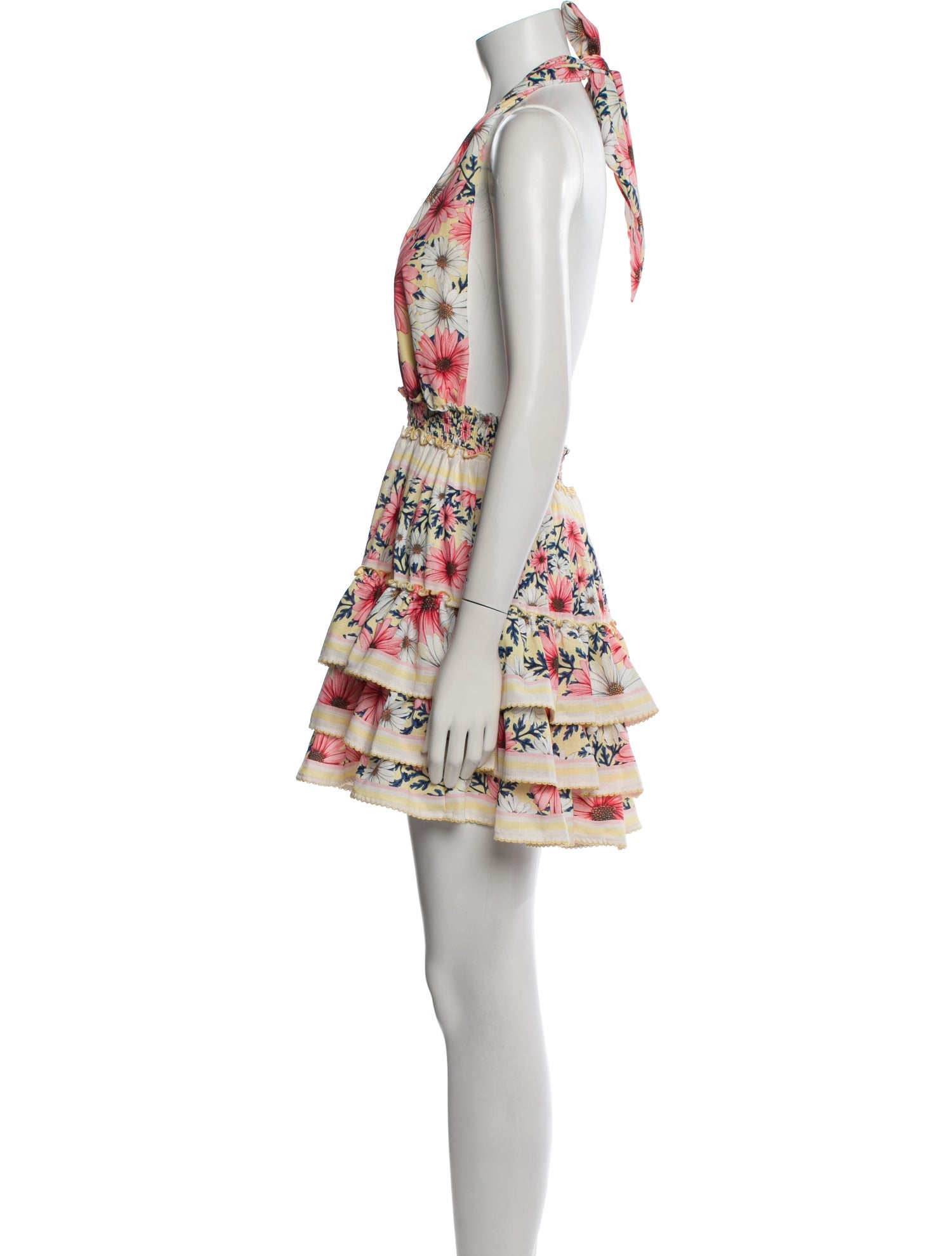 Agua Bendita Printed Mini Dress