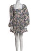 Agua Bendita Floral Print Mini Dress