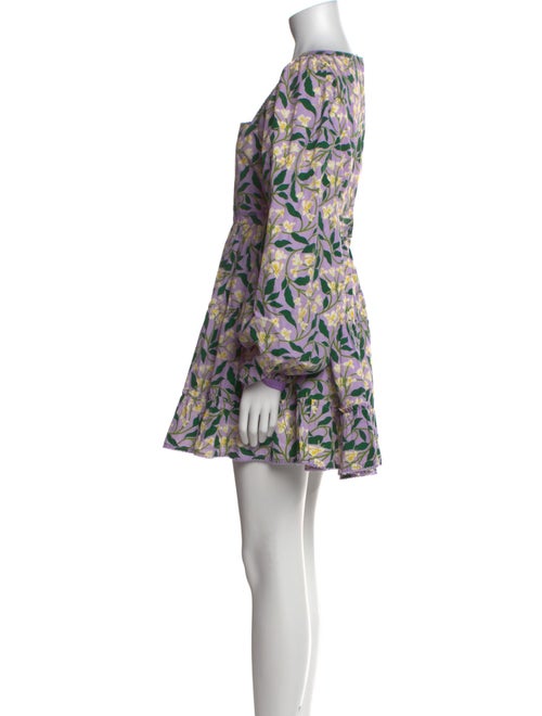 Agua Bendita Floral Print Mini Dress