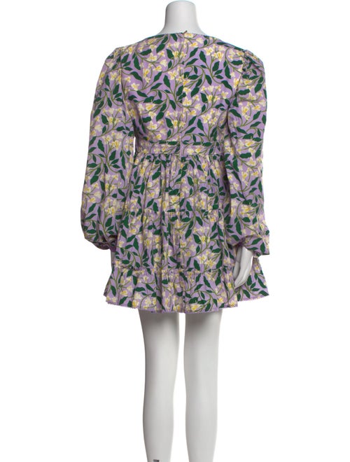 Agua Bendita Floral Print Mini Dress