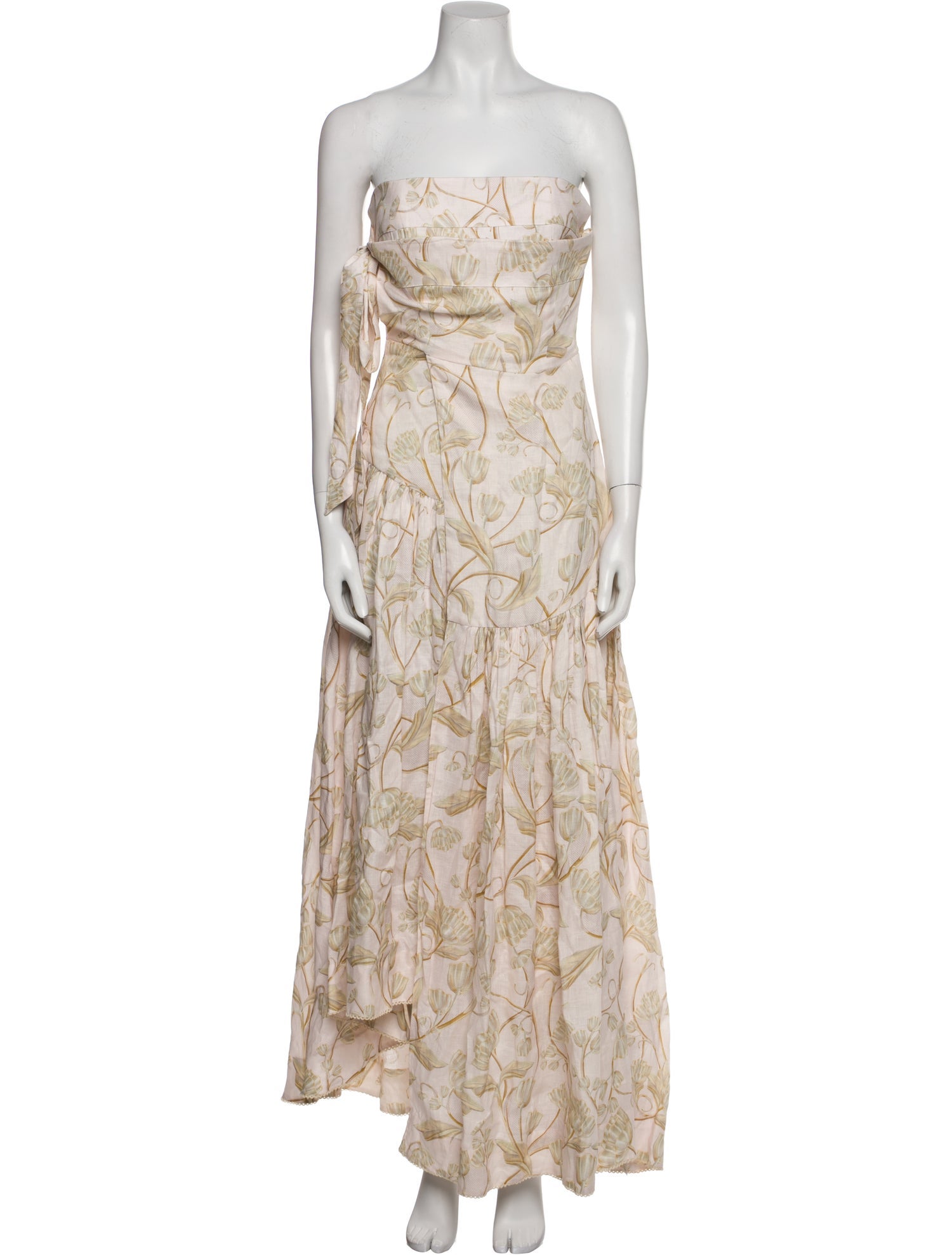 Agua Bendita Linen Long Dress w/ Tags