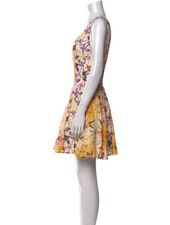 Agua Bendita Floral Print Mini Dress