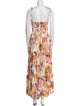 Agua Bendita Floral Print Long Dress