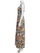 Agua Bendita Floral Print Long Dress
